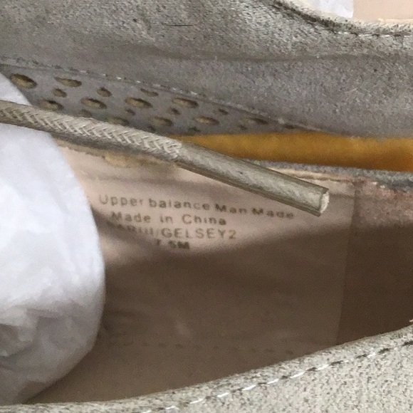 EUC BAR III “Gelsey” Suede Light Gray Lace Up Oxford Shoes Low Heels - Picture 16 of 16